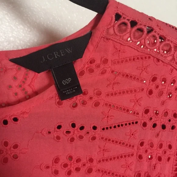 J.Crew eyelet dress with ruffled hem - Picture 3 of 5